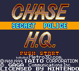 Chase H.Q. - Secret Police (USA) Title Screen
